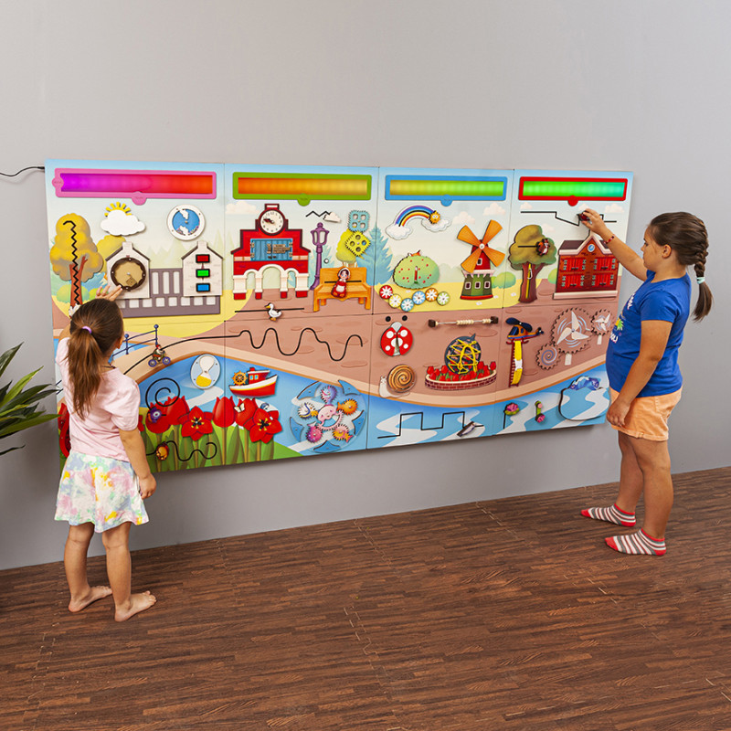 Modular LED Sensory Wall – Montessori Busy Board | BumbleBeeSmart